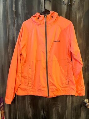 Avalanche Neon Orange Hooded Windbreaker Jacket